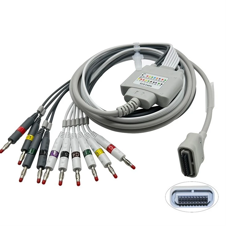 Edan 20-pin 10-Lead ECG/EKG Cable factory