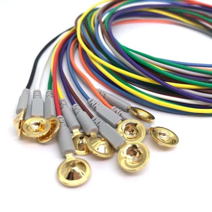 Reusable Brain EEG Electrodes Gold Cup