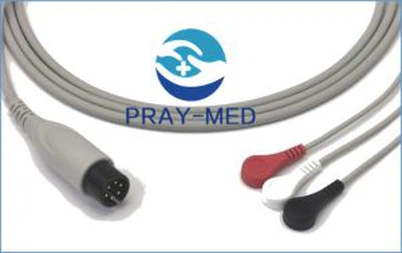 6pin כבל א.ק.ג 3 עופרת למסובך / דרך זהב