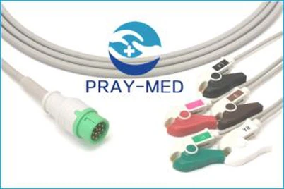 Mindray Beneview T5 / T8 12pin 5lead כבל א.ק.ג.