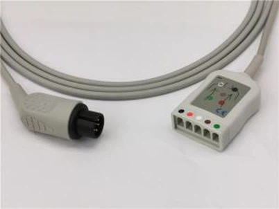 כבל תא מטען אק"ג תואם Mindray עגול 6 פינים