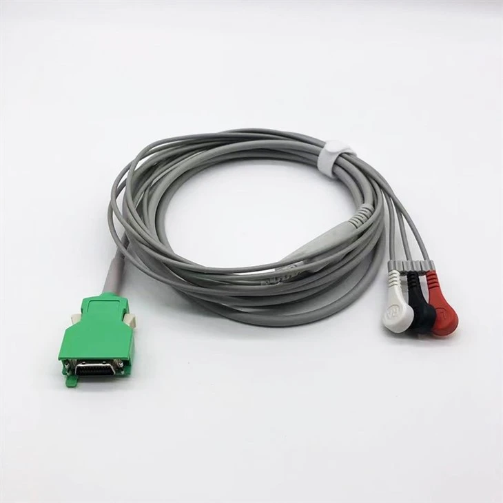 One-piece ECG Cable 12Pin Compatible Nihon Kohden BSM-2301