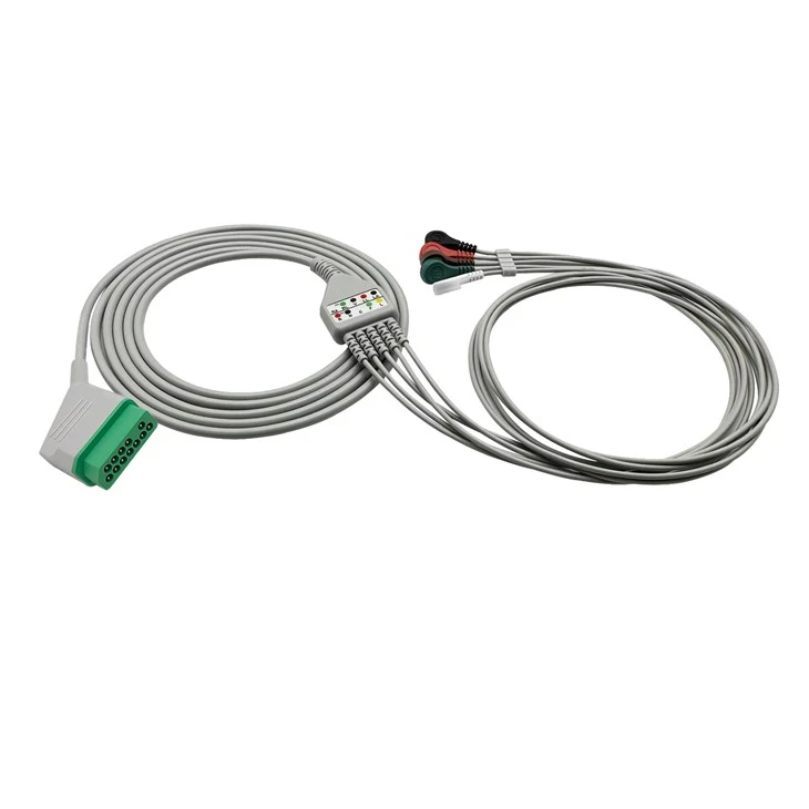 One-piece ECG Cable 12Pin Compatible Nihon Kohden BSM-2301